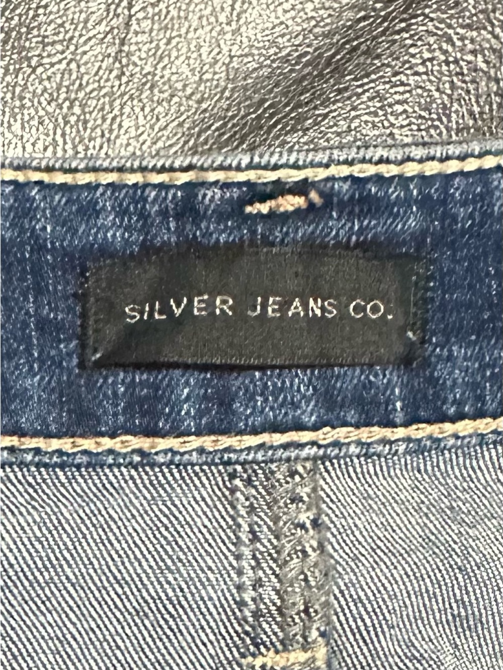 Silver Jeans Distressed Rolled Cuff Denim Shorts in Blue - Picture 6 of 6